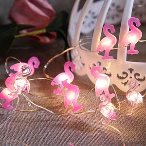 Cordes rose cygne papillon fil de cuivre LED guirlandes lumineuses noël mariage cadeau année chambre décorations lumière