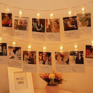 Cordes Po Clip Guirlande Lumineuse Fée Avec Clips Pour Suspendre Photos Chambre Mur De Mariage Décor De Noël Décorations Maison