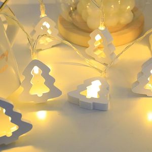 Cordes Petite guirlande lumineuse lumières de Noël LED filet en bois maille extérieure flocon de neige glaçon