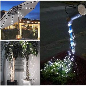 Cuerdas Solar LED Árbol Vides Cascada Hada Guirnaldas Cadena Luz Decoración Calle al aire libre Sala de estar Jardín