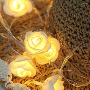 Strings Warm White Lace Rose Wedding Xmas Party Decor Outdoor Fairy String Light Lamp Led Christmas Lights