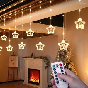 Cordes sans fil à distance de Noël USB rideau lumière LED 3Mx0.6M pour la maison salon décoration tenture murale décor. Année