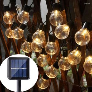 Cordes Xin Solar Globe 10/30 LED Ball String Lights Power Backyard Patio Lumière de Noël pour la maison Garden Party Décorations