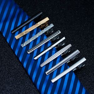 Stripe Arrow Cross Tie Clips Camisas Trajes de negocios Gold Tie Bar Broches Neck Links Tie Clip Jewelry para hombres Regalo Moda will and sandy