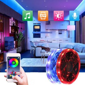 Tiras de luz RGB Bluetooth Control remoto lámpara flexible DC12V USB TV iluminación de fondo LED decoración del dormitorio del hogarTiras LEDLED