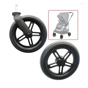 Roue de pièces de poussette pour landaus de la série Melio, Compatible Cybex 2/3/chariot en Fiber de carbone avec roulement d'essieu, accessoires de poussette pour bébé