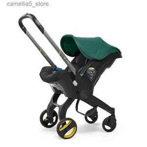 Poussettes # Siège d'auto pour bébé à la poussette en quelques secondes pour chariot nouveau-né Buggy Transport de sécurité Système de voyage portable Q231116