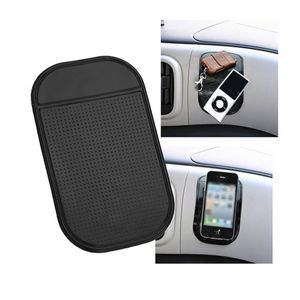 Tapis anti-dérapant collant noir Tableau de bord de voiture anti-dérapant Magic Sticky Pads Mat Pour mp3 mp4 Téléphone bâton 1200pcs 7 couleurs disponibles avec le paquet