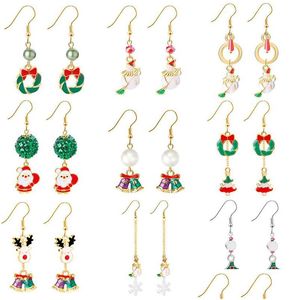 Stud Christmas Drop Creative New Long Oil Boucles d'oreilles Simple Petit Renne Frais Béquille Chaussettes Yiwu Accessoires Dhwtk