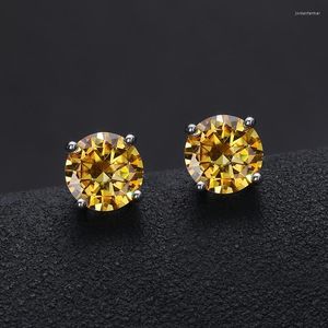 Pendientes de sementales 1CT Fashion Men 2023 Diseño decorativo S925 STERLING SILVER CON MOISSANITE PERRING MEJOR CALIDAD