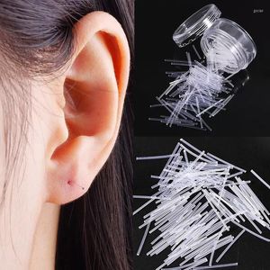 Pendientes de tuerca 20 unids/lote, joyería hipoalergénica de plástico para oreja, transparente, blanco y negro, colorido, para mujeres y hombres, venta al por mayor