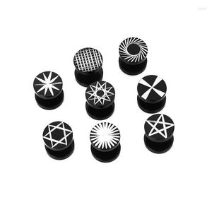 Boucles D'oreilles 8 Pièces Ensemble En Gros Punk Noir Titane Acier Haltères Rondes Pour Hommes Femmes Uni Rock Bijoux Drop Delivery Dhgarden Dhdfl