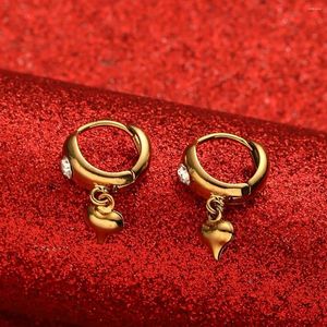 Boucles d'oreilles coeur africain pour femmes, couleur or, bijoux pour filles, cadeau arabe du moyen-orient