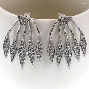 Boucles d'oreilles Arrivée design de personnalité Crystal Women Fashion Claw Shape Charm Animal pour les bijoux