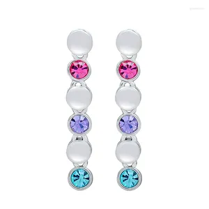 Boucles d'oreilles ER-00592 ACCESSOIRES DE CRISTAL AUTRIAN POUR LES FEMMES GAGE DE MEDIAL CORÉANT SIGNALISÉ CAFE DE CORÉENNE DE CORÉANT