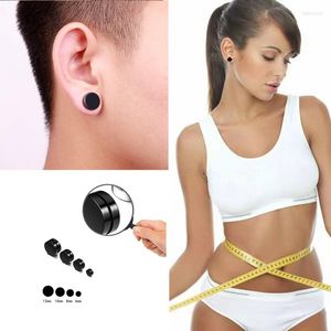 Boucles d'oreilles mode Punk rond aimant sain magnétique perdre du poids couleur noire oreille sans trou boucle d'oreille pour hommes femmes