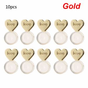 10Pcs Heart Love Magic Earring Lifters Earring Lifts Backs Adjustable Hypoallergenic Earring Nuts Ear Lobe Support Jewelry MakingJewelry Findings Components