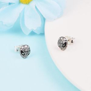 Boucles d'oreilles en argent Sterling 925 véritable pour femmes, bijoux pavés en CZ clair, à la mode