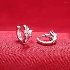 Boucles d'oreilles Style Hip Hop, bouton d'oreille cinq étoiles pour femme, Version coréenne, polyvalent, luxe, Qixi, cadeaux de saint-valentin, vente en gros