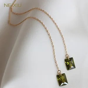 Pendientes de semental Neixiu S925 Sterling Silver Colado 14k Gold Olive Venge Camirón Cabres para mujeres Elegantes regalos simples al por mayor