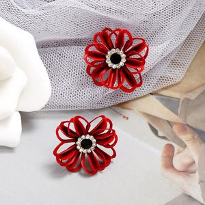 Boucles d'oreilles femmes coréen gracieux fleur été mode alliage tarière oreille décoration 2023 dame élégant cadeaux d'anniversaire