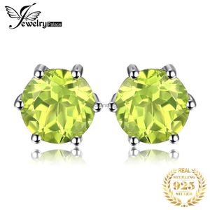 Stud JewelryPalace Véritable péridot topaze bleue améthyste Citrine grenat 925 boucles d'oreilles en argent Sterling pour femmes pierres précieuses colorées YQ240110