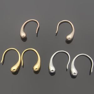 Stud t Letter Smooth Drop Hook Type des boucles d'oreilles Trade Trade Trade Small Simple Send Sente de boucles d'oreilles de niche