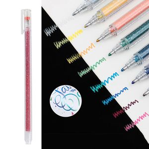 Étudiant Peinture Stylos À Bille Bonbons Couleurs Flash Gel Stylos Ensemble DIY Compte À Main Coloré Stylos À Bille École Fournitures D'écriture BH6550 WLY