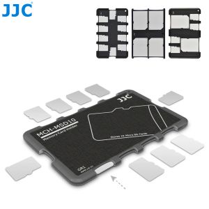 Studio JJC Micro Micro SD Carte Holder SD CARDE CARTRE SUPELLE PAUTER LA CARDE CARDE POUR SD MICRO SD TF CARTES HARD Shell Camera Photo Accessoires