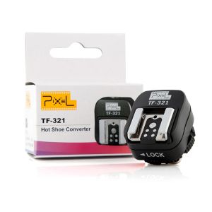 Studio Pixel TF321 / TF 334 / TF335 TTL Flash Hot Shoe Hotshoe Adapter Converter pour Canon Sony vers Canon / Nikon Camerie Cordon Corde