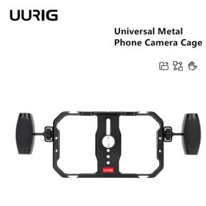 Studio uurig Universal Phone Phone Camera Cage Stabilizer W Sportez de téléphone pour l'iPhone 15 14 13