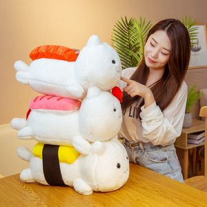 Muñecos de peluche de animales de peluche de 45 CM, bonitos muñecos de sushi japoneses, almohadas de peluche