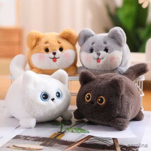 Animales de peluche rellenos 11 cm Baby Animal Doll Cats Inu Dog Plush Toys with Stay Wire Tail puede moverse Funny Creative Kids Birthday Regalo R230811