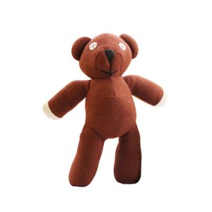 Animali di peluche ripieni 1pc 23cm Mr Bean Teddy Bear Animal Toy Soft Cartoon Brown Figure Doll Bambino Regalo per bambini Giocattoli Compleanno 230617