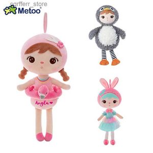 Animaux en peluche en peluche 2022 Personnalisés avec nom New Metoo Christmas Keppel Angela Doll Planched Toys for Children Boys Girls Girls Gift240327