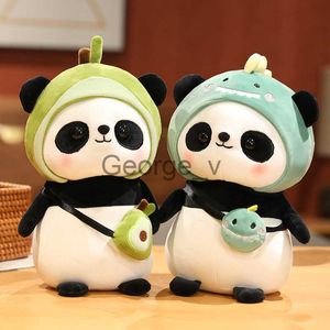 Animales de peluche de peluche 3040 cm Panda lindo Juguetes de peluche Osos de animales encantadores Cosplay Unicornio Dinosaurio Conejo Flores Almohada de peluche suave para niños Regalo J230628