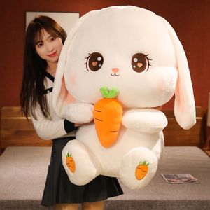 Peluche ripiene Animali Kawaii Coniglio Peluche 80cm Big Size Peluche Coniglio Coniglio Morbido Cuscino per bambole Giocattoli per bambini Compleanno Regalo di Natale per ragazza 230211