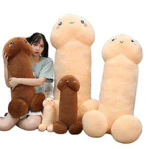 Animales de peluche rellenos Truco Pene Peluche Juguete Simulación Niño Dick Plushie Pene de la vida real Abrazo de felpa Almohada Relleno Sexy Regalos interesantes para novia J230308