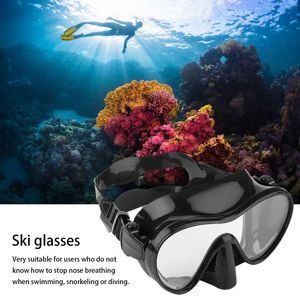 Lunettes de style Silicone Anti-Fog Snorkeling Sauve-tuboire Sauve-marine Matériel de natation #w Masques de plongée