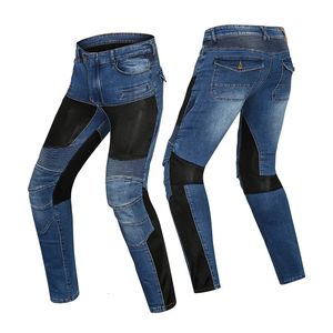 Estilo primavera y verano pantalones de motociclismo transpirables jinete anticaída jeans hombres mujeres equipo de protección 240112