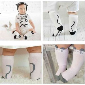 élégant dessin animé mignon marque jambières bébé garçons filles legging chaussettes protecteurs pour enfants genouillères 0-4Y 210529