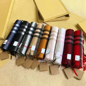 Bufandas de cachemira para hombres y mujeres con estilo, bufandas clásicas de diseño a cuadros, bufandas suaves y lujosas para otoño e invierno, bufandas largas, los regalos navideños deben tener 9 estilos