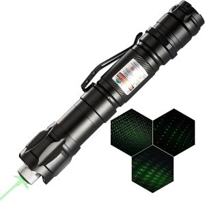 Pointeur laser vert puissant sur le stylet 009 Torche laser portable puissante haute puissance 5MW 532 nm Focus Green Combinaison Green