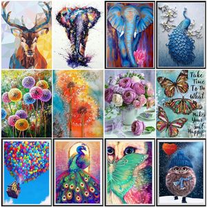 Sublimation 5D Diamant Peinture Kit Paon Éléphant Animal Mosaïque DIY Pissenlit Diamant Broderie Strass Décoration de La Maison