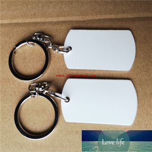 Porte-clés en aluminium par sublimation, impression par transfert à chaud, consommables vierges personnalisés, imprimés des deux côtés, 20 pièces/lot