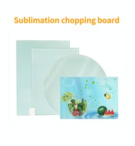 Sublimation planche à découper en verre blanc Sublimation planche à découper transfert de chaleur en verre trempé planche à découper pour cuisine fedex