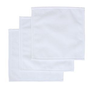 Toalla de poliéster/algodón en blanco para sublimación, 30x30cm, paños de limpieza para impresión por transferencia de calor DIY