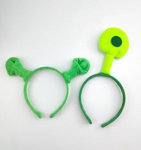 Sublimation Décoration Halloween Enfants Adulte Show Hair Hoop Shrek Hairpin Ears Band Band Cercle Cercle Party Costume Article Masquera5647814