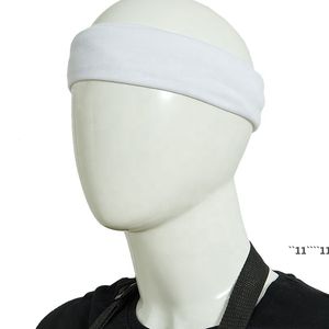 Sublimation Bandeau Blanks Serviette DIY Impression Foulard Vierge Bandes Élastiques Fer sur Transfert Bandana Head Wrap Écharpe RRA13414
