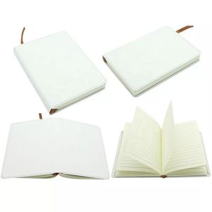 Sublimación Cuaderno Revistas Cuero de PU Transferencia de calor Impresión Blocs de notas A4 A5 A6 Carpeta en blanco con páginas Suministros escolares de doble cara